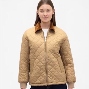 GAP Women's Brown Quilted Puffer Jacket